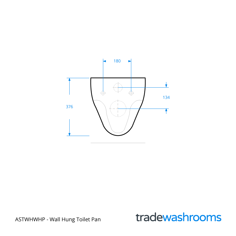 ASTWHWHP - Atlas Wall Hung Toilet Pan