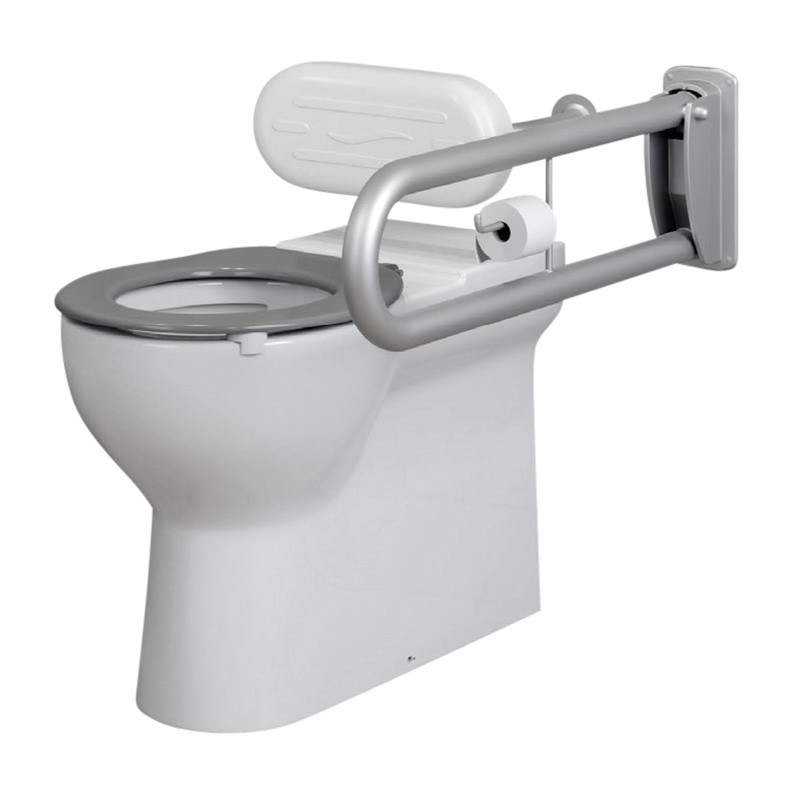 DOCMBTW75RIM with Grey Anti-Lateral Toilet Seat