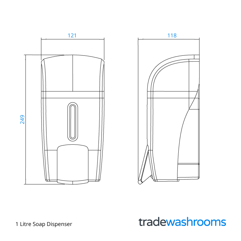 HAL20WGT - 1 Litre Soap Dispenser