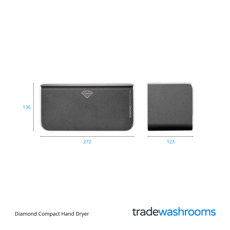 HD-D380 Diamond Dryer Dimensions