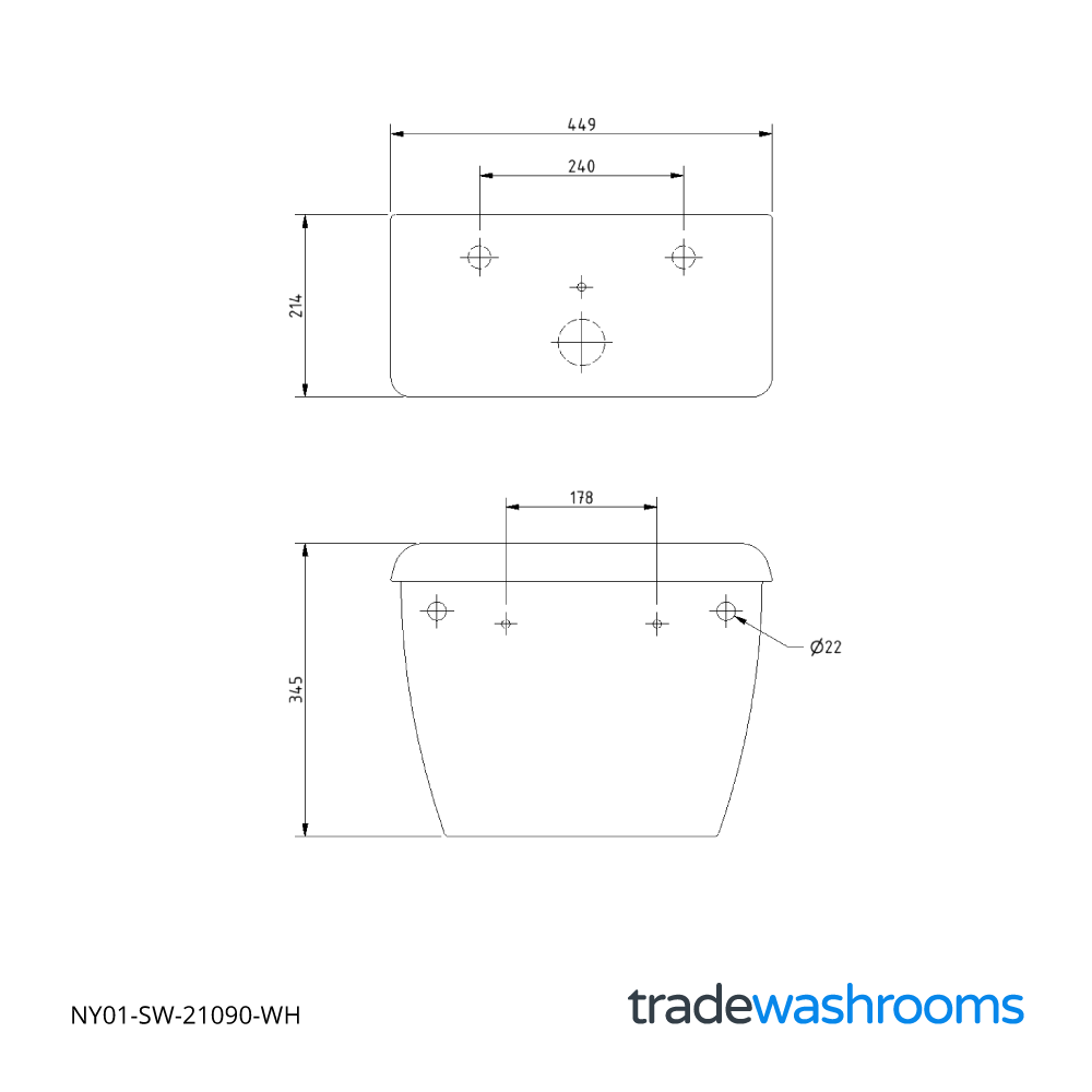NY01-SW-21090-WH - Dimensions