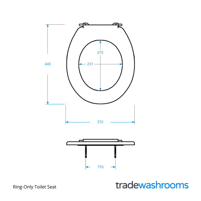STWHRING - Ring-Only Toilet Seat