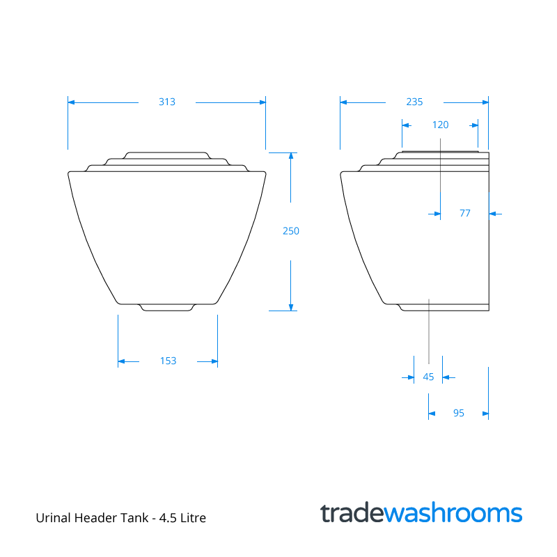 Small Urinal Header Tank - Image 2