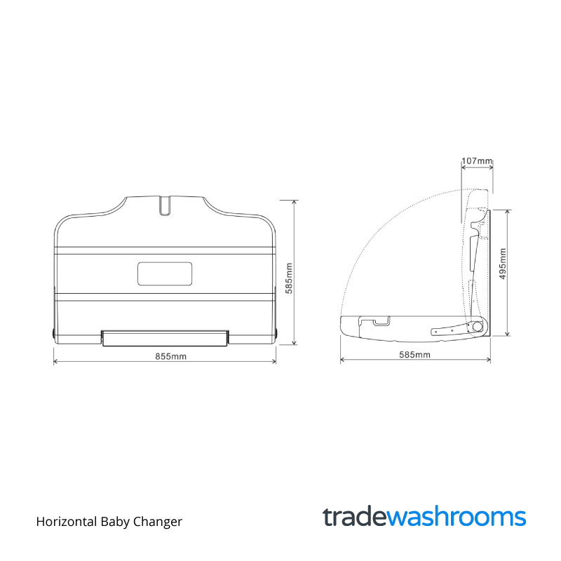 WR-J8001 Horizontal Baby Changer