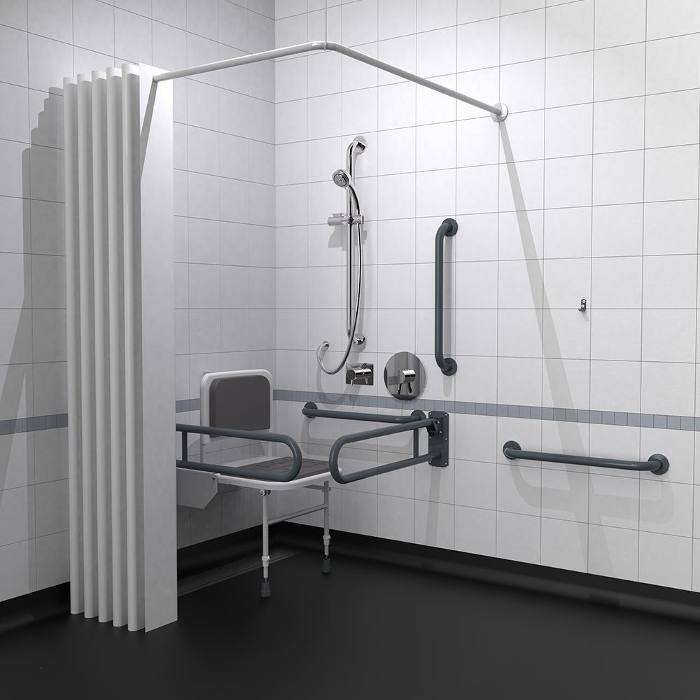 Concealed Valve Doc M Shower Pack - Dark Grey