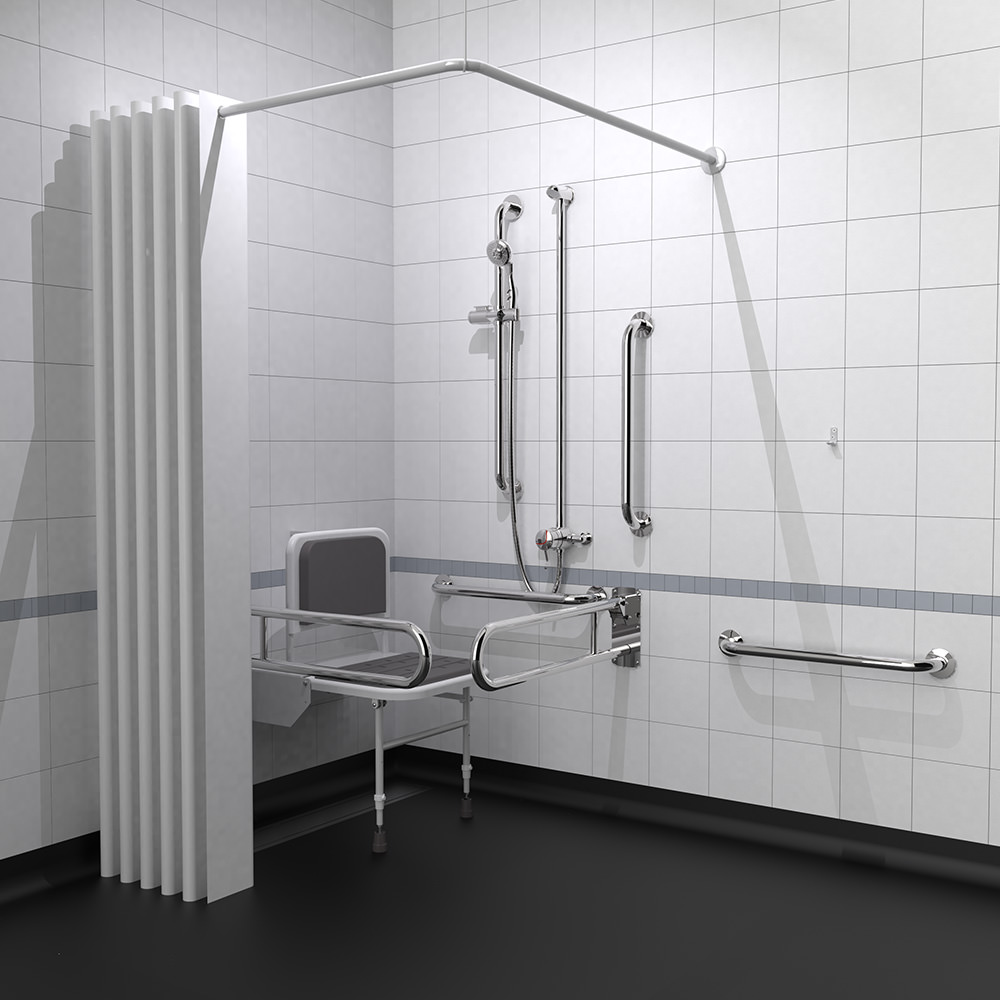 Exposed Valve Doc M Shower Pack - Polished Stainless