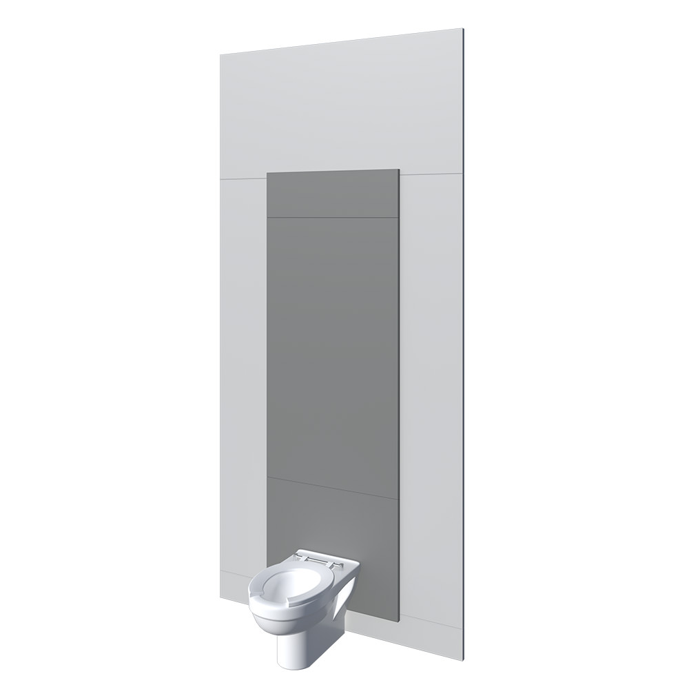 Infant Back-to-Wall Toilet Pan with Dust Grey IPS Panels