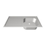Inset Clinical Sink and Drainer - DI1050SL-03