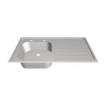 Inset Clinical Sink and Drainer - DI1050SR-06