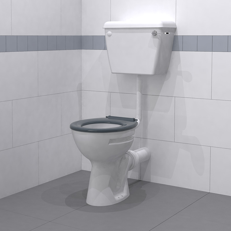Low Level Doc M Toilet - Dark Grey - LLWARESET