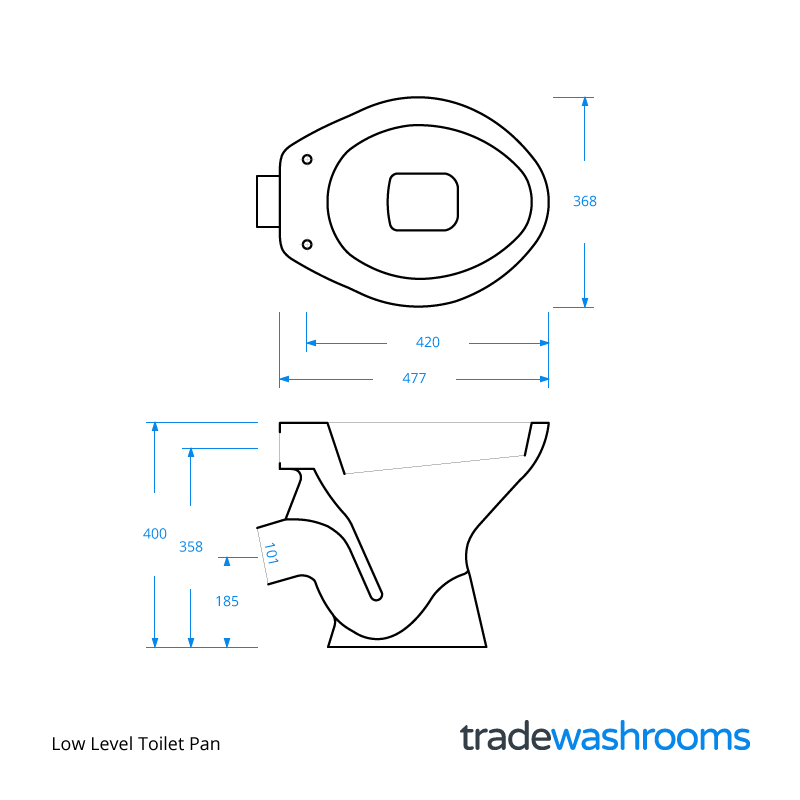 Low Level Toilet Pan - Image 3