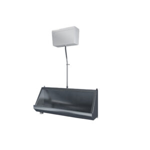 Stainless Steel Urinal - 1200mm Left-Hand Outlet