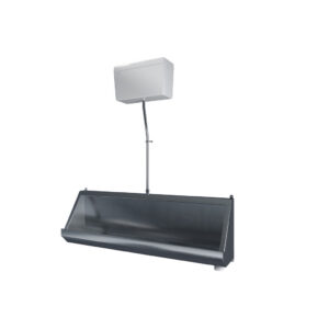 Stainless Steel Urinal - 1500mm Right-Hand Outlet