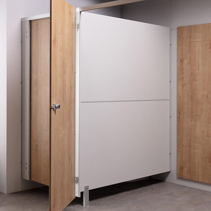 Toilet Partition Pack with Oak Cubicle Doors