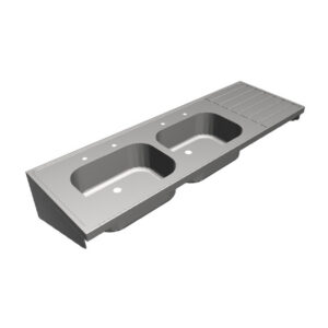 Wall-Mounted Clinical Sink and Drainer Kit - IHSH1800R06KIT